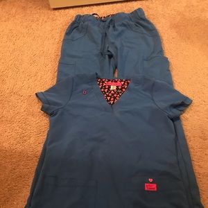 Betsey Johnson Royal Blue scrubs